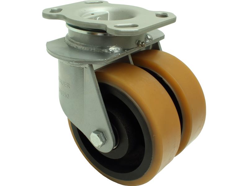 Swivel Castor Twin Wheel H Series (1500kg) Castors Wheels